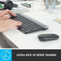 LOGITECH MK470 Q KABLOSUZ 920-009435 SİYAH KLAVYE MOUSE SET